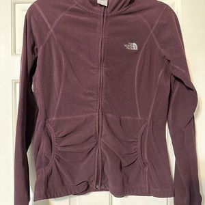 The North Face‎ hooded zip up fleece with thumb holes